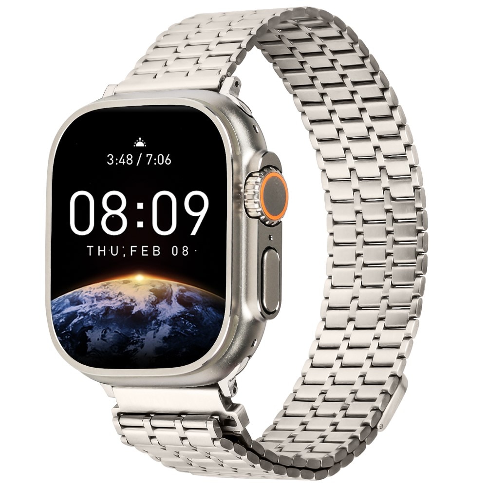 Business Magnetic Armband Apple Watch 45mm Series 9 titan