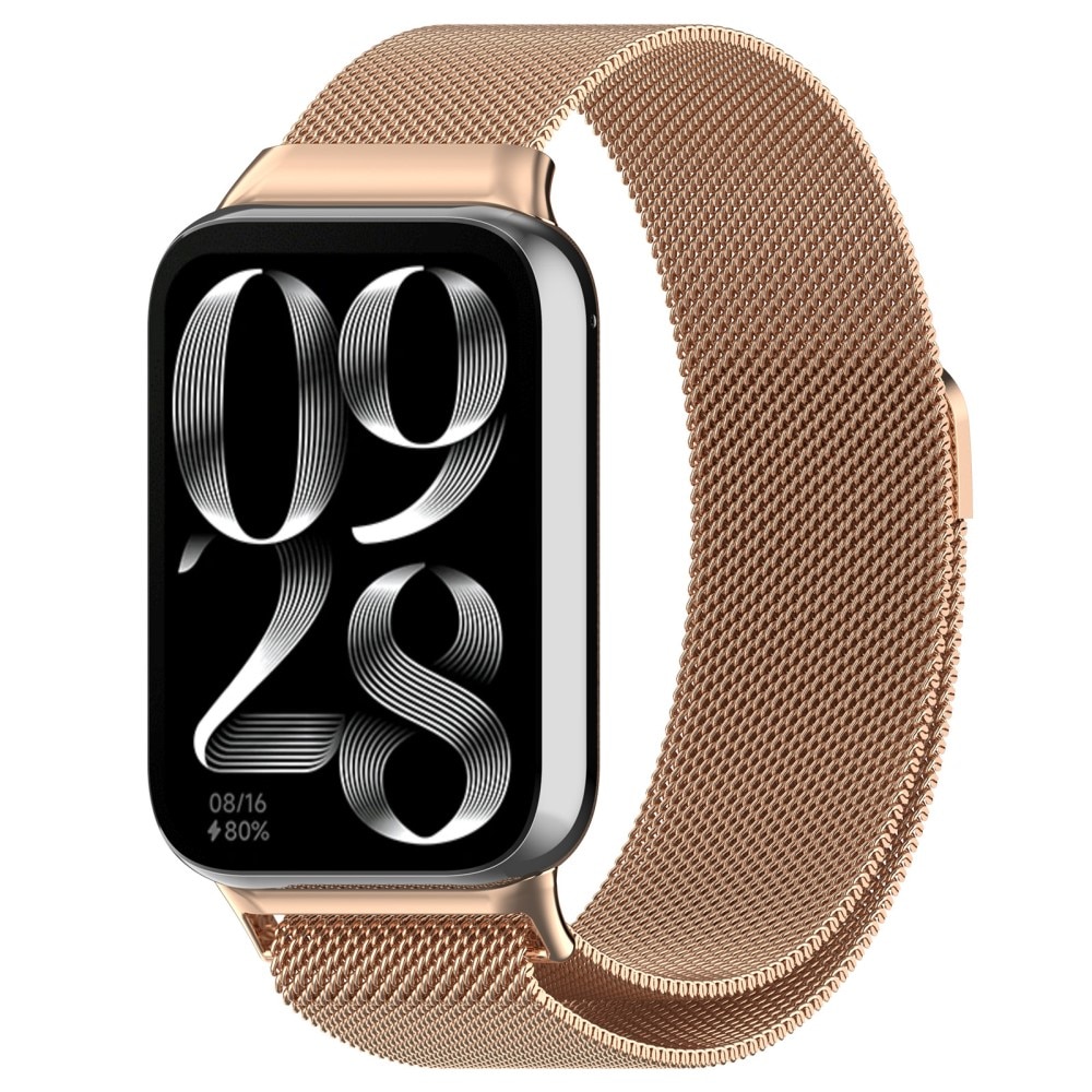 Armband Milanese Xiaomi Smart Band 8 Pro Roséguld