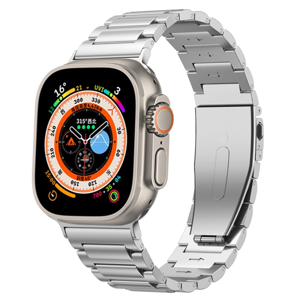 Titanarmband Apple Watch 45mm Series 7 silver