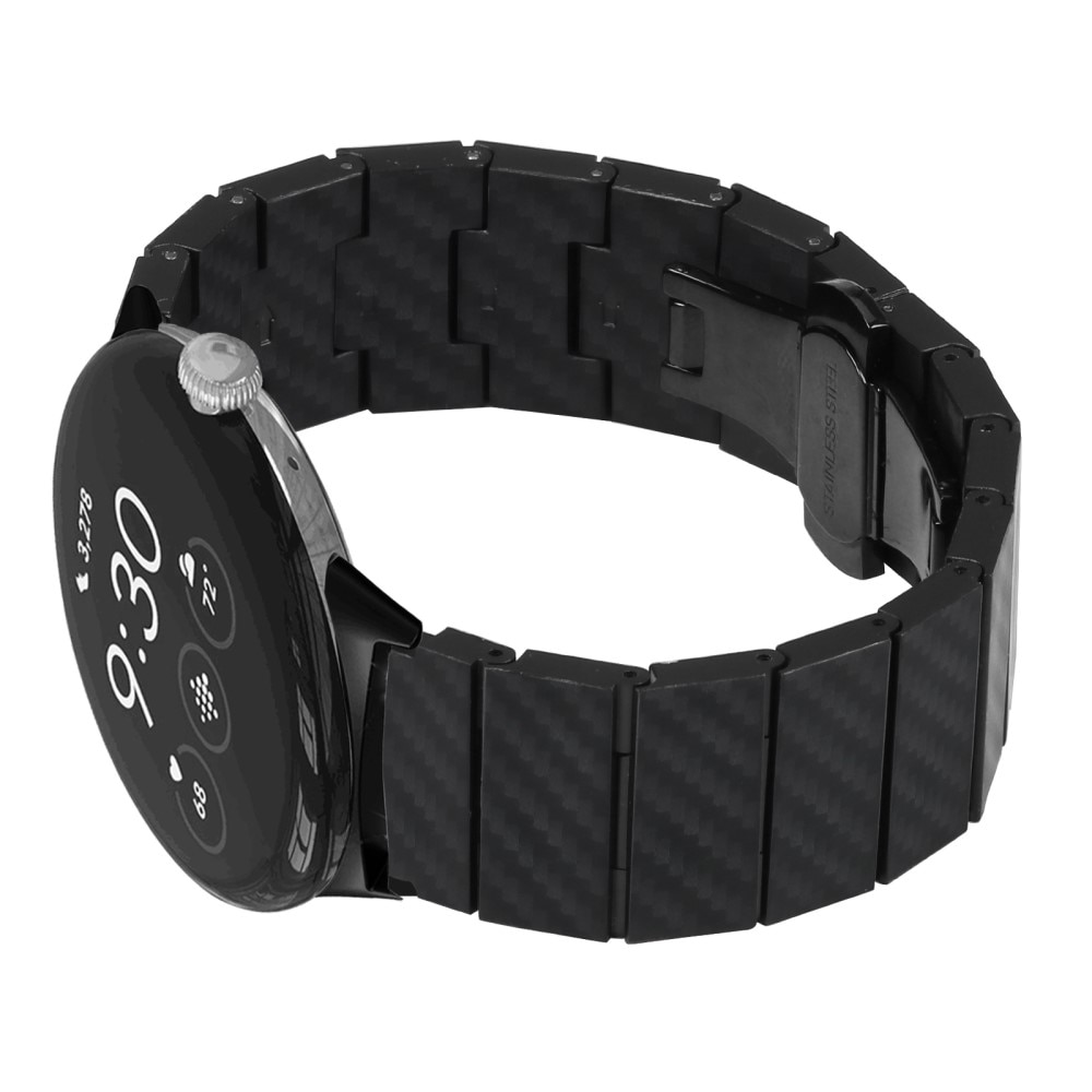 Länkarmband Kolfiber Google Pixel Watch 2 svart