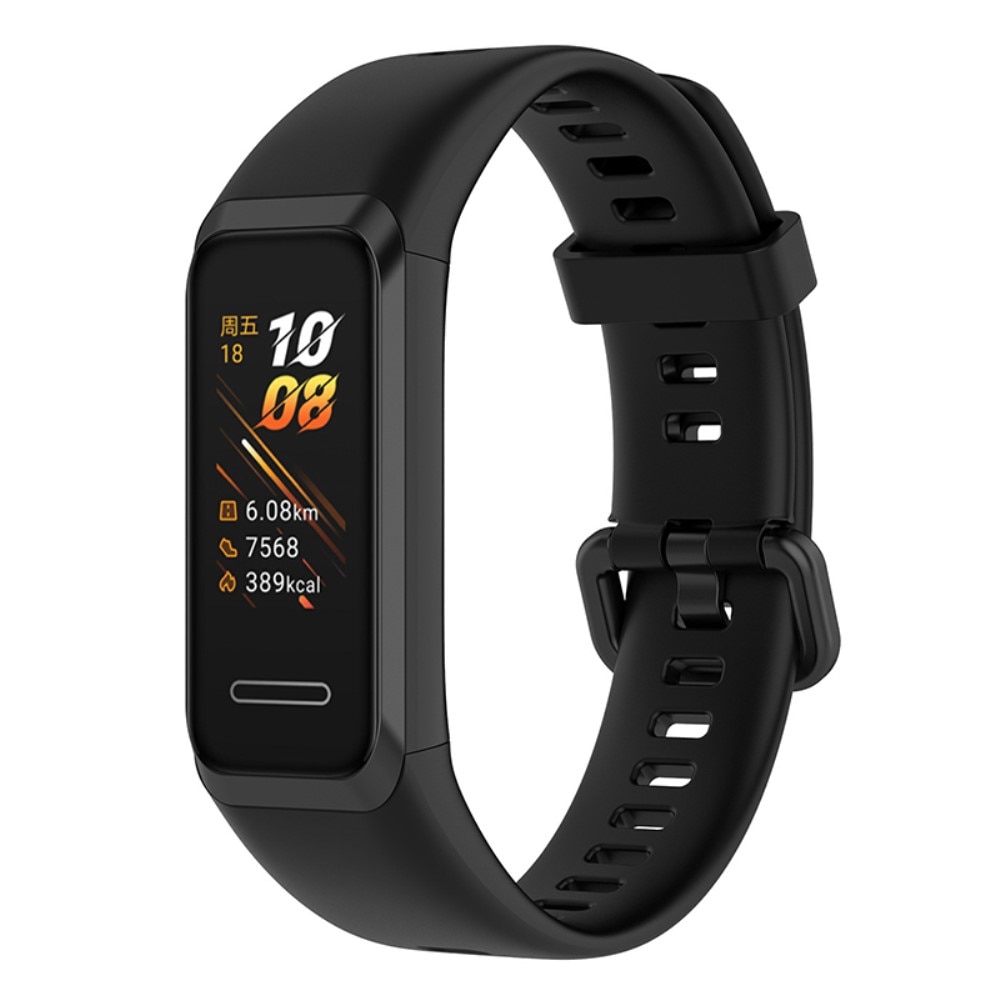 Silikonarmband Huawei Band 4 svart