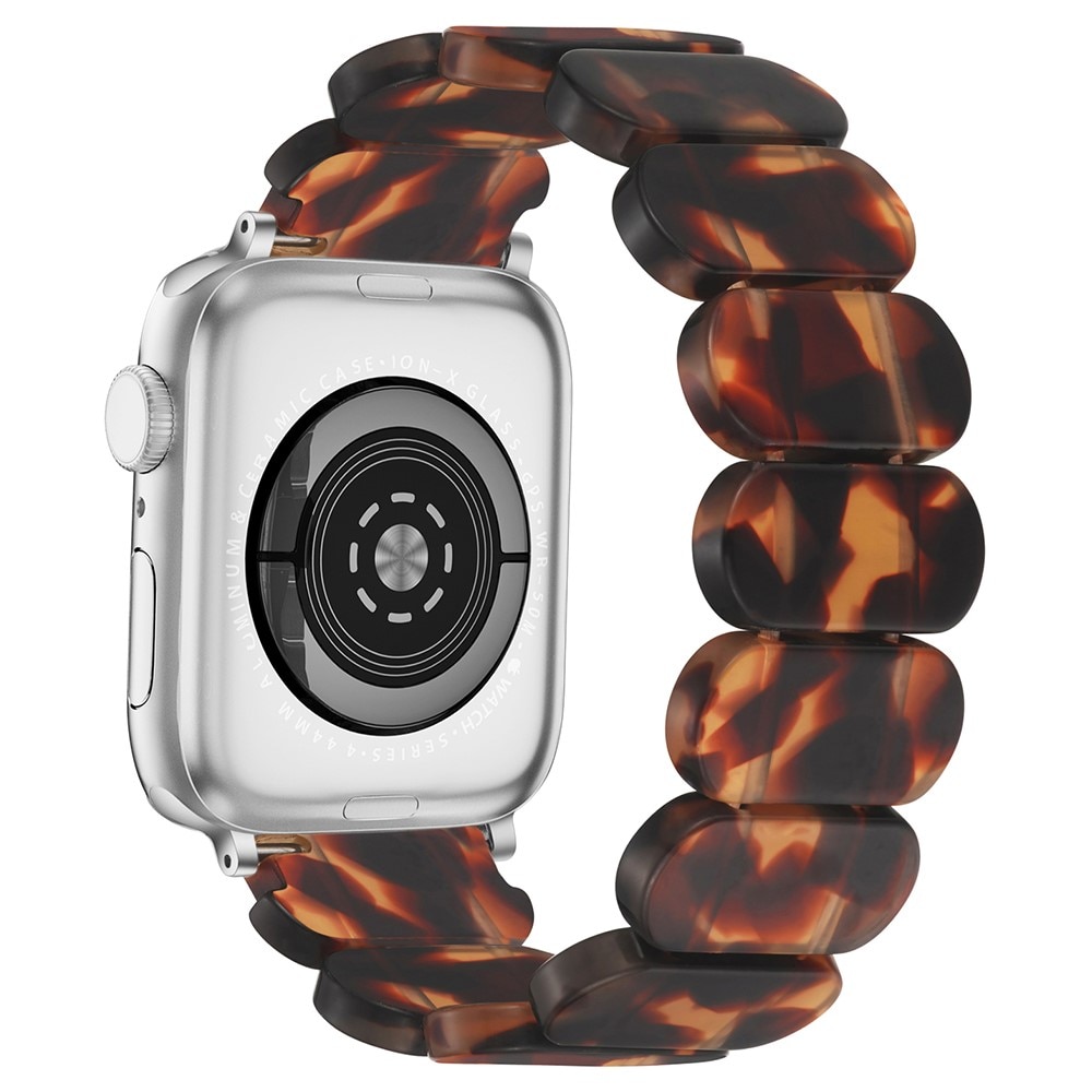 Elastiskt resinarmband Apple Watch 45mm Series 7 brun