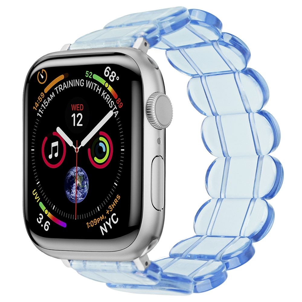 Elastiskt resinarmband Apple Watch 45mm Series 8 blå