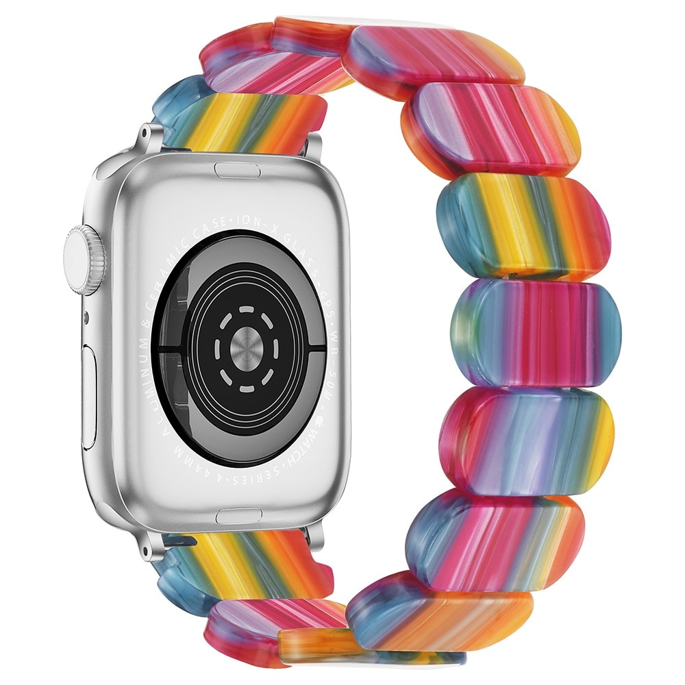 Elastiskt resinarmband Apple Watch 44mm regnbåge