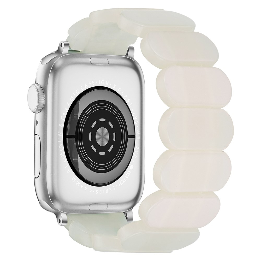 Elastiskt Resinarmband Apple Watch 41mm Series 8 vit