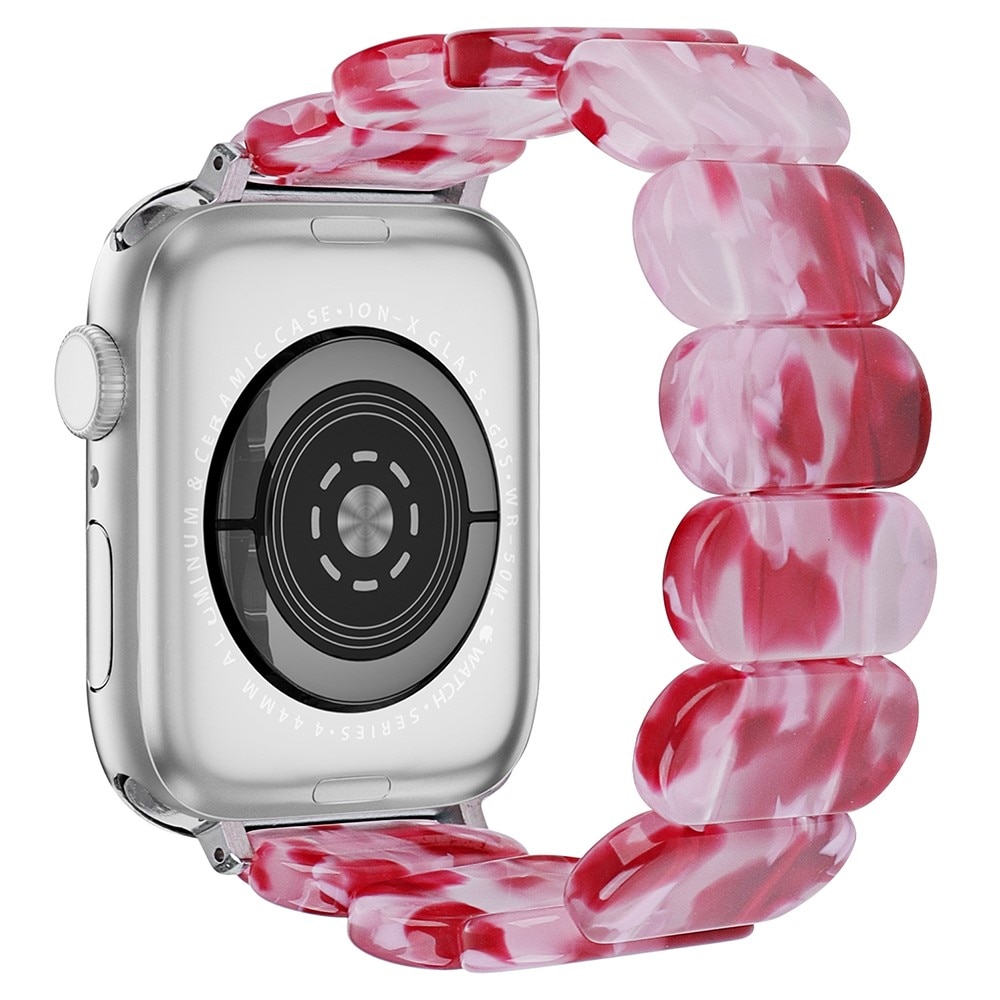 Elastiskt Resinarmband Apple Watch 38mm rosa mix