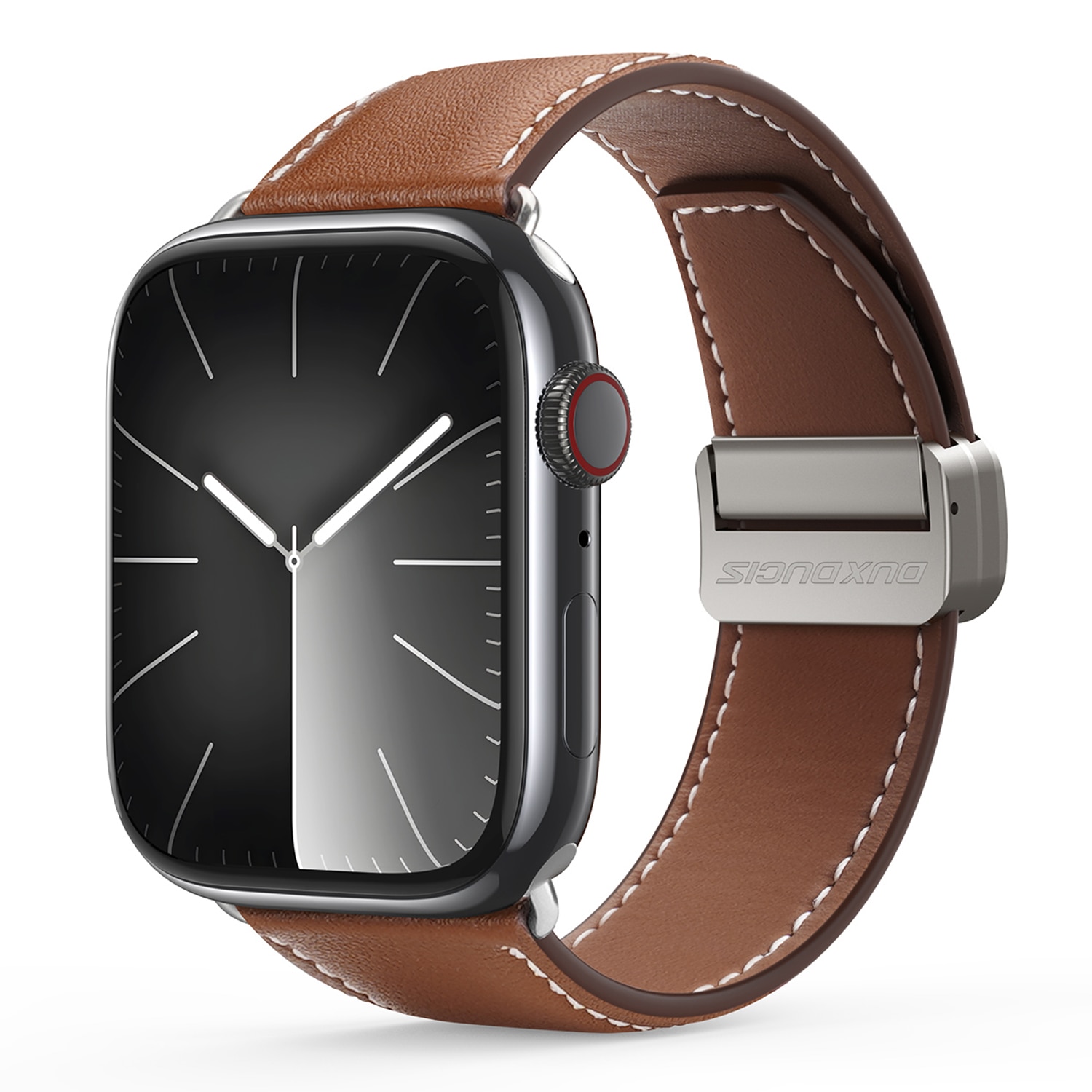 Läderarmband Apple Watch Series 11 42mm Brun