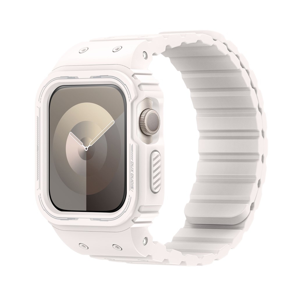 OA Series Skal + Silikonarmband Apple Watch 41mm Series 7 vit
