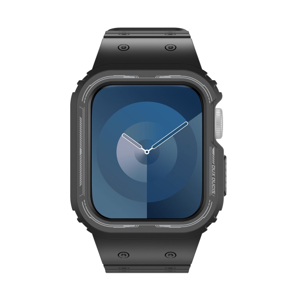 OA Series Skal + Silikonarmband Apple Watch 41mm Series 7 svart