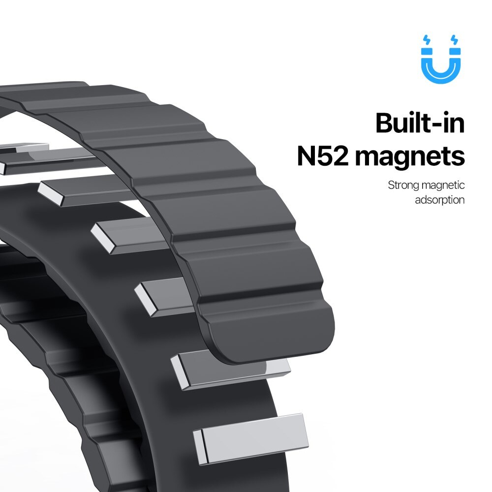 OA Series Skal + Silikonarmband Apple Watch 41mm Series 7 svart