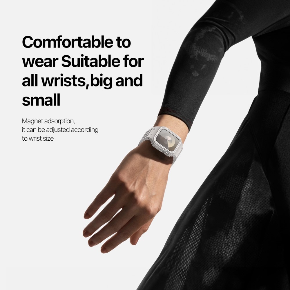 OA Series Skal + Silikonarmband Apple Watch 44mm vit