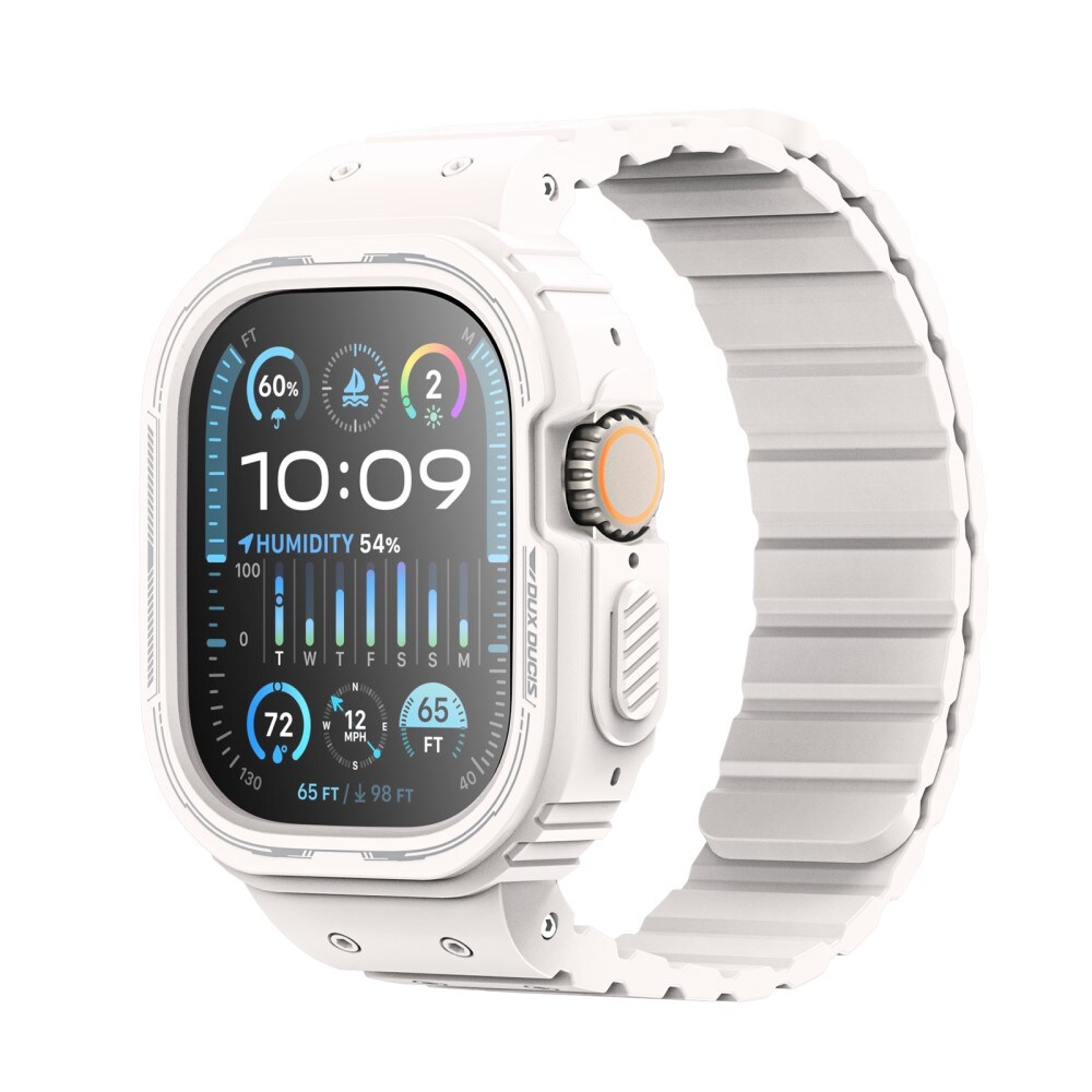 OA Series Skal + Silikonarmband Apple Watch Ultra 49mm vit
