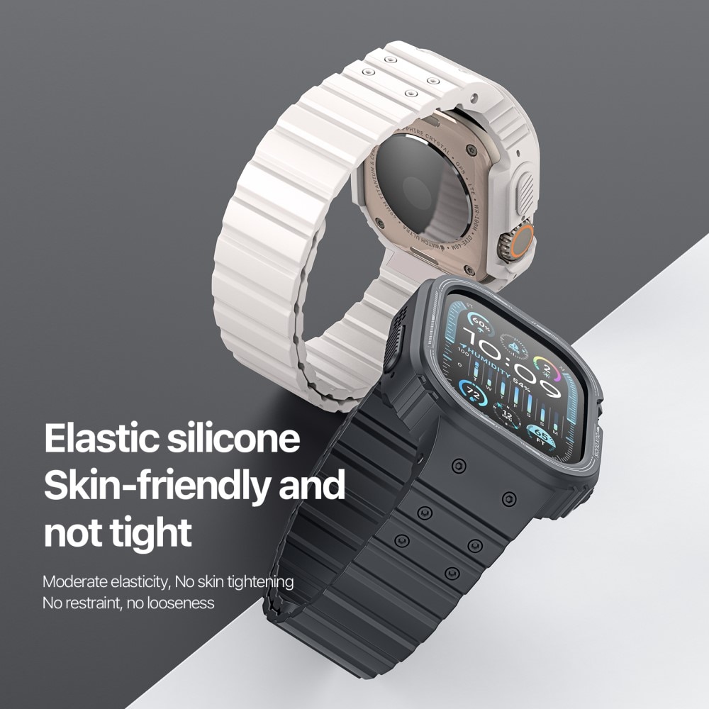 OA Series Skal + Silikonarmband Apple Watch Ultra 2 49mm vit