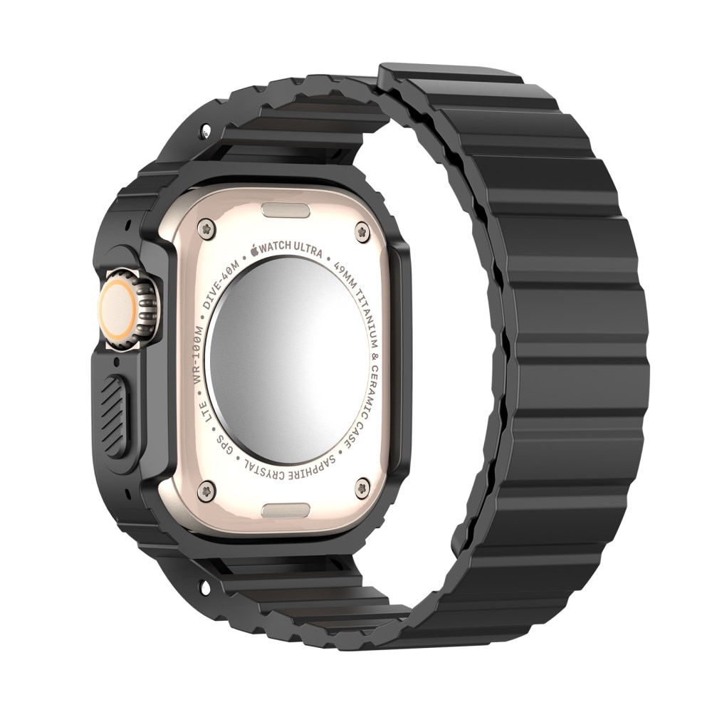 OA Series Skal + Silikonarmband Apple Watch Ultra 2 49mm svart