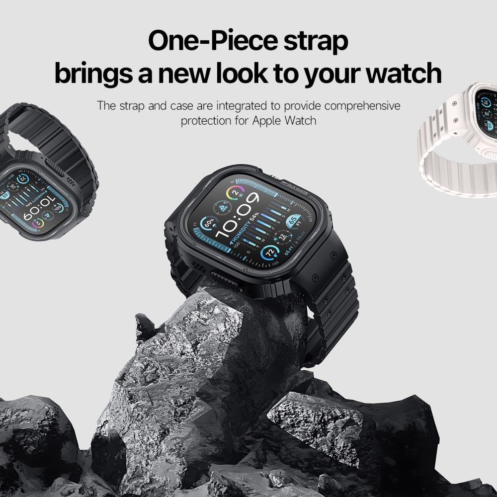 OA Series Skal + Silikonarmband Apple Watch Ultra 49mm svart