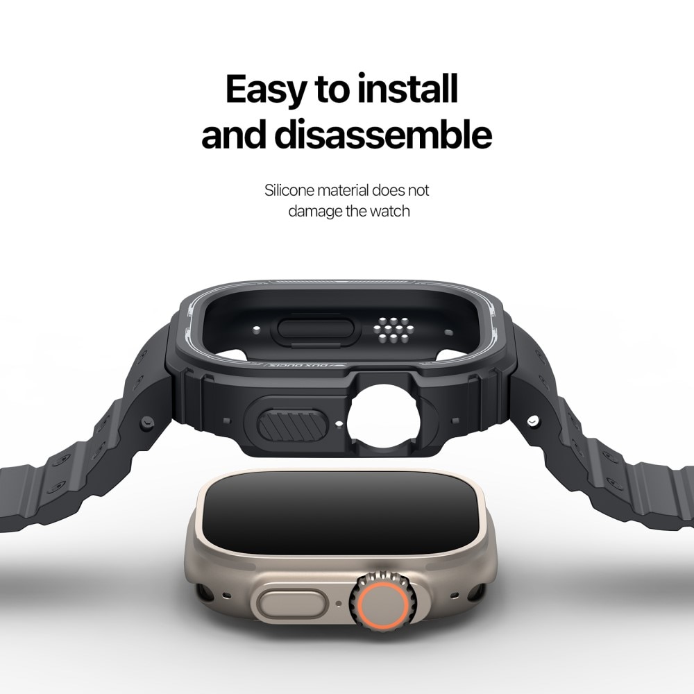 OA Series Skal + Silikonarmband Apple Watch Ultra 2 49mm svart