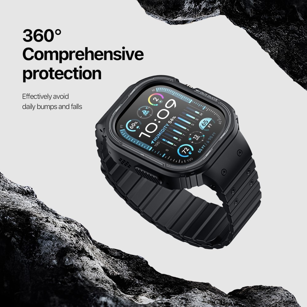 OA Series Skal + Silikonarmband Apple Watch Ultra 2 49mm svart