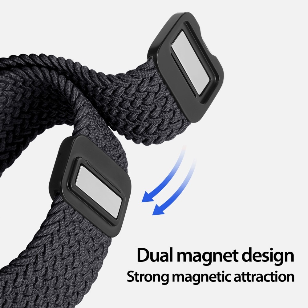 Nylon Woven Armband OnePlus Watch 2 svart