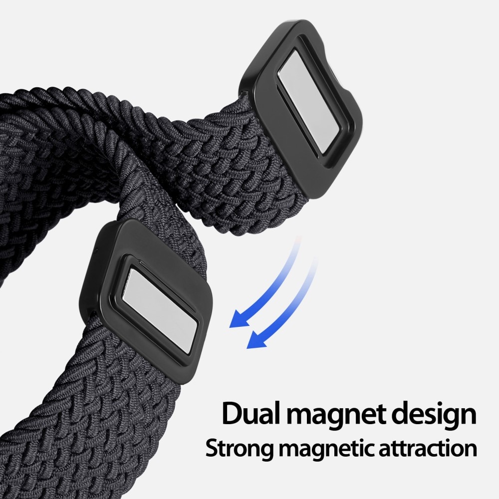 Nylon Woven Armband Xiaomi Watch S3 svart