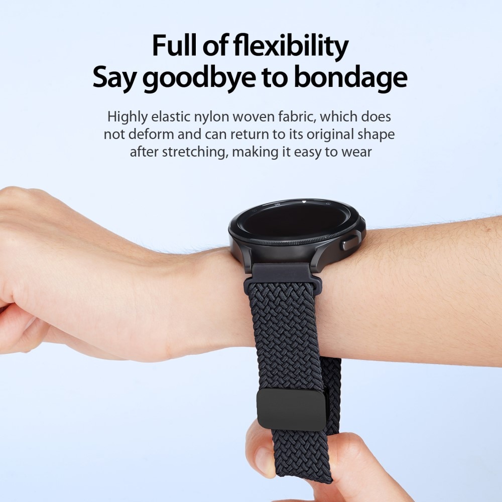 Nylon Woven Armband Huawei Watch GT 4 46mm svart