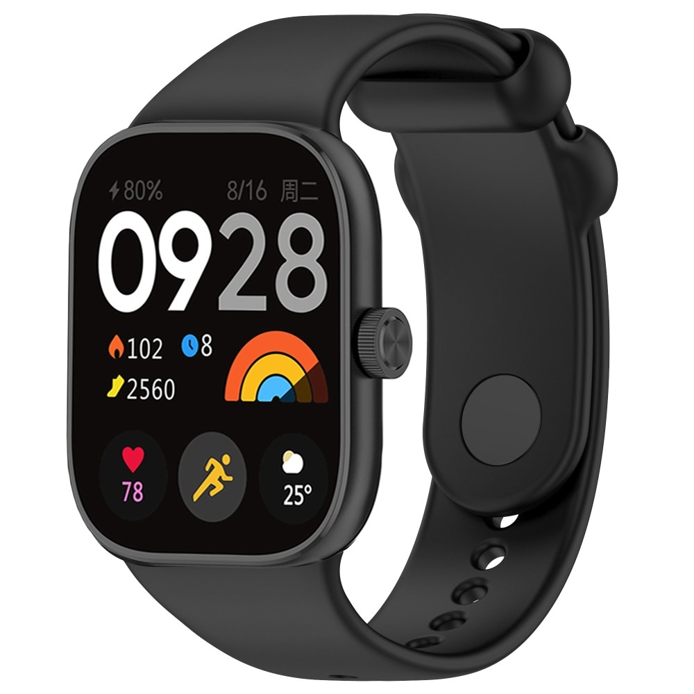Silikonarmband Xiaomi Redmi Watch 4 svart