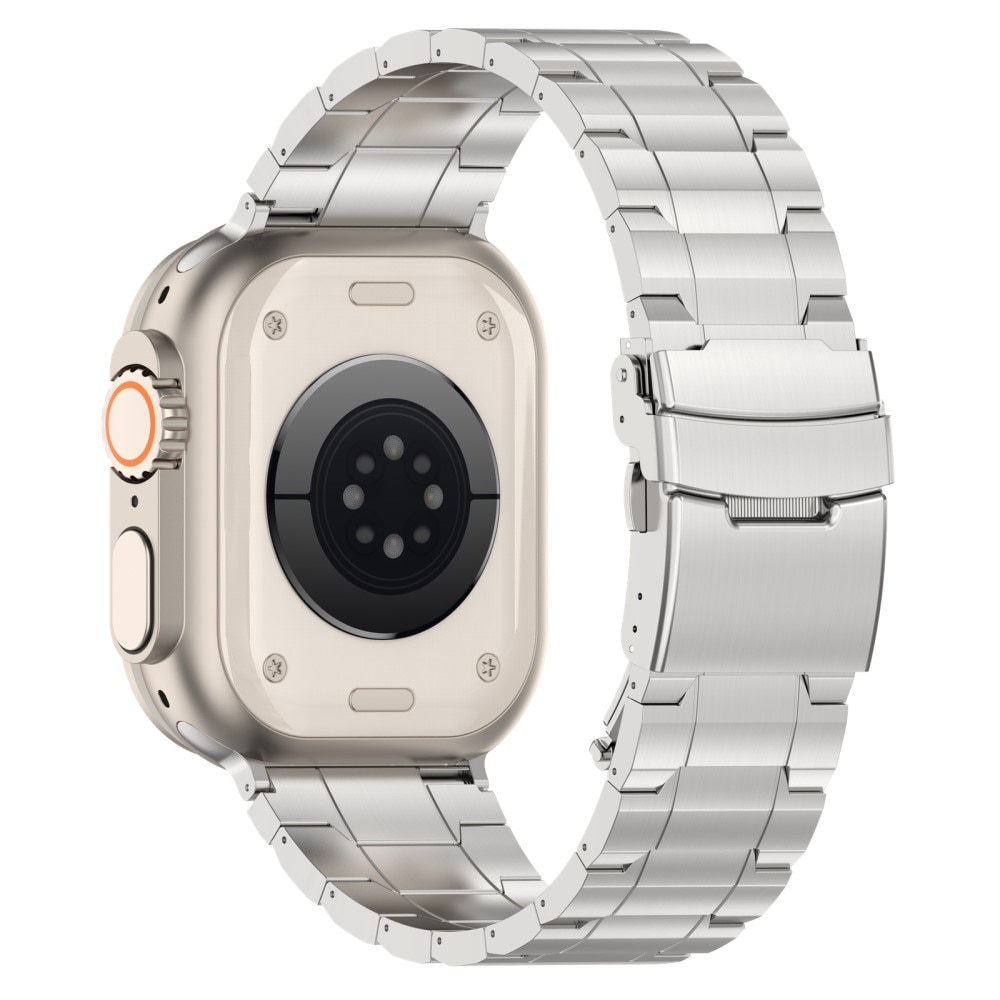 Elevate Titanarmband Apple Watch 45mm Series 9 silver