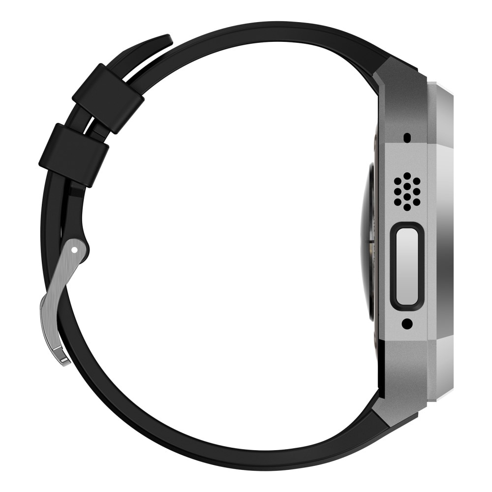 Stainless Steel Skal + Armband Apple Watch Ultra 49mm silver/svart