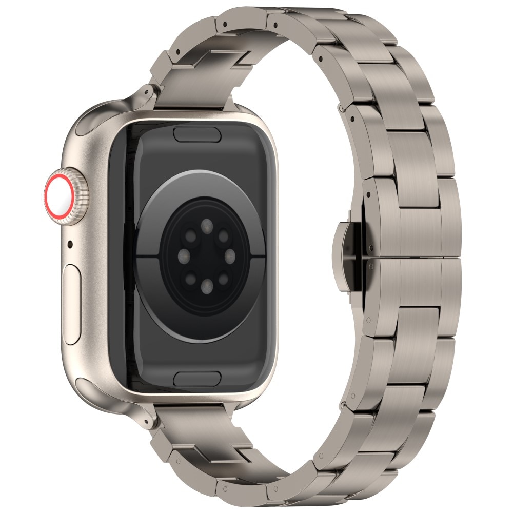 Slim Titanarmband Apple Watch 45mm Series 7 titan