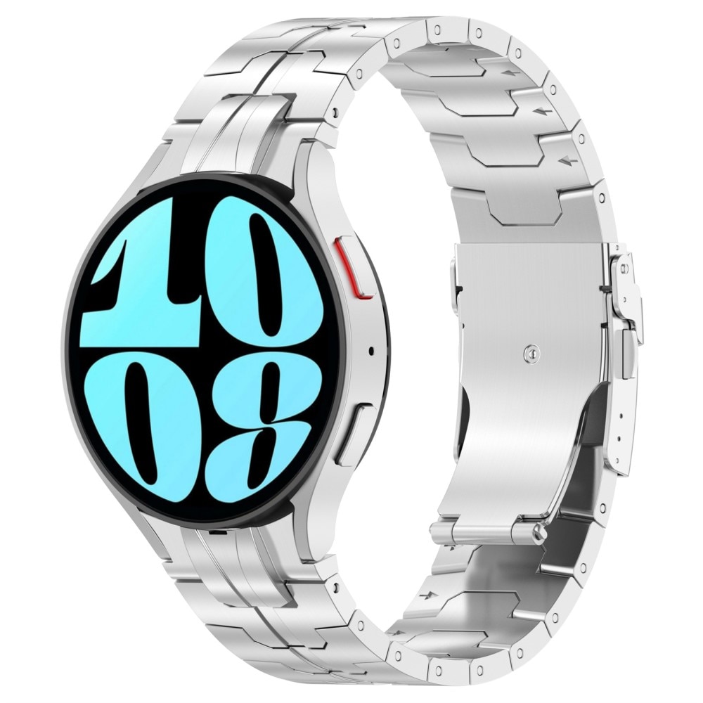 Race Stainless Steel Bracelet Samsung Galaxy Watch 4 40mm silver