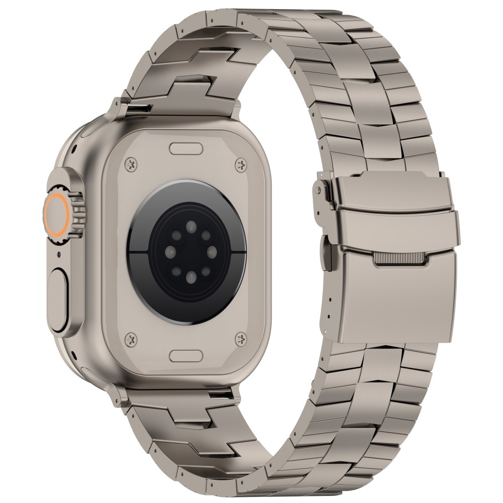 Race Titanarmband Apple Watch 41mm Series 7 grå