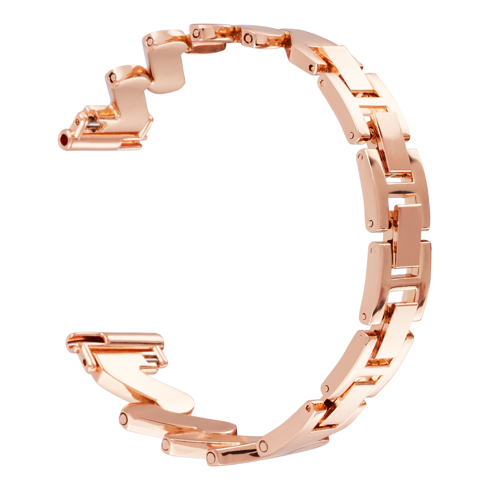 Vågigt Metallarmband Samsung Galaxy Watch 4 44mm roséguld