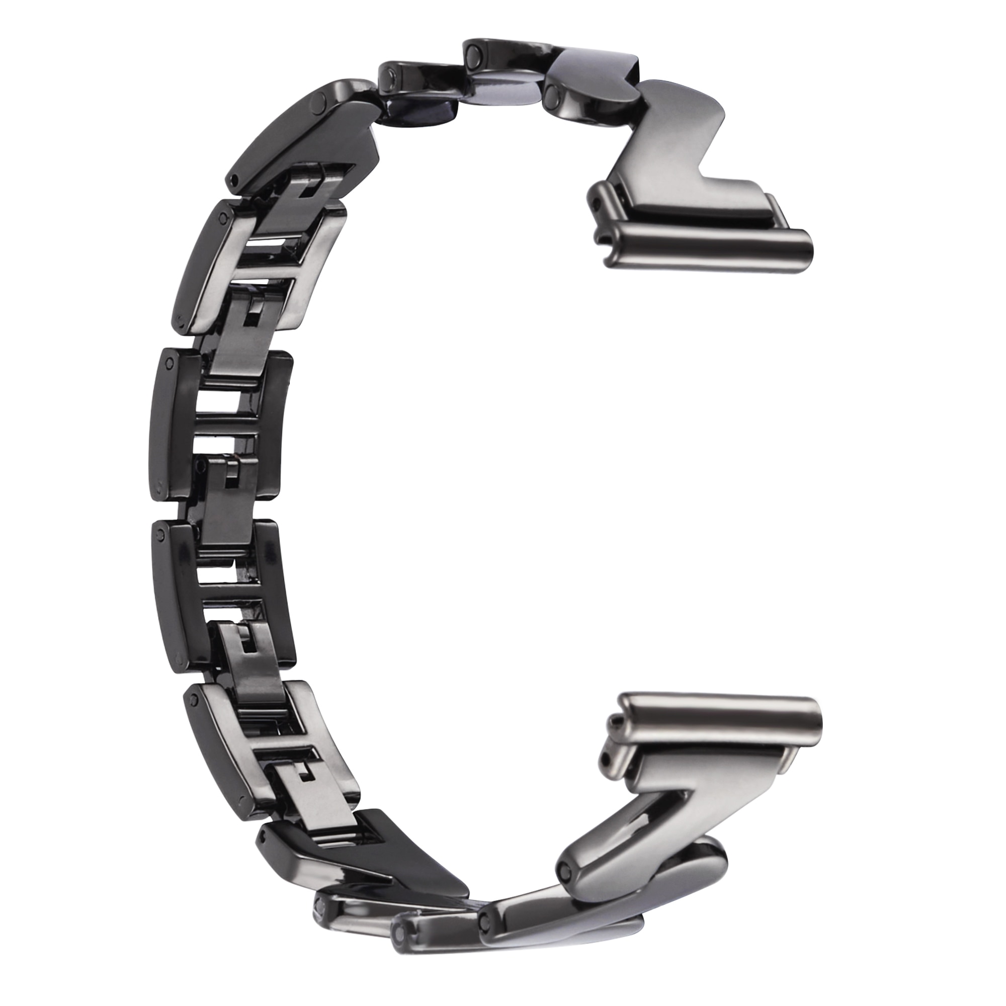 Vågigt Metallarmband Withings Steel HR 36mm svart