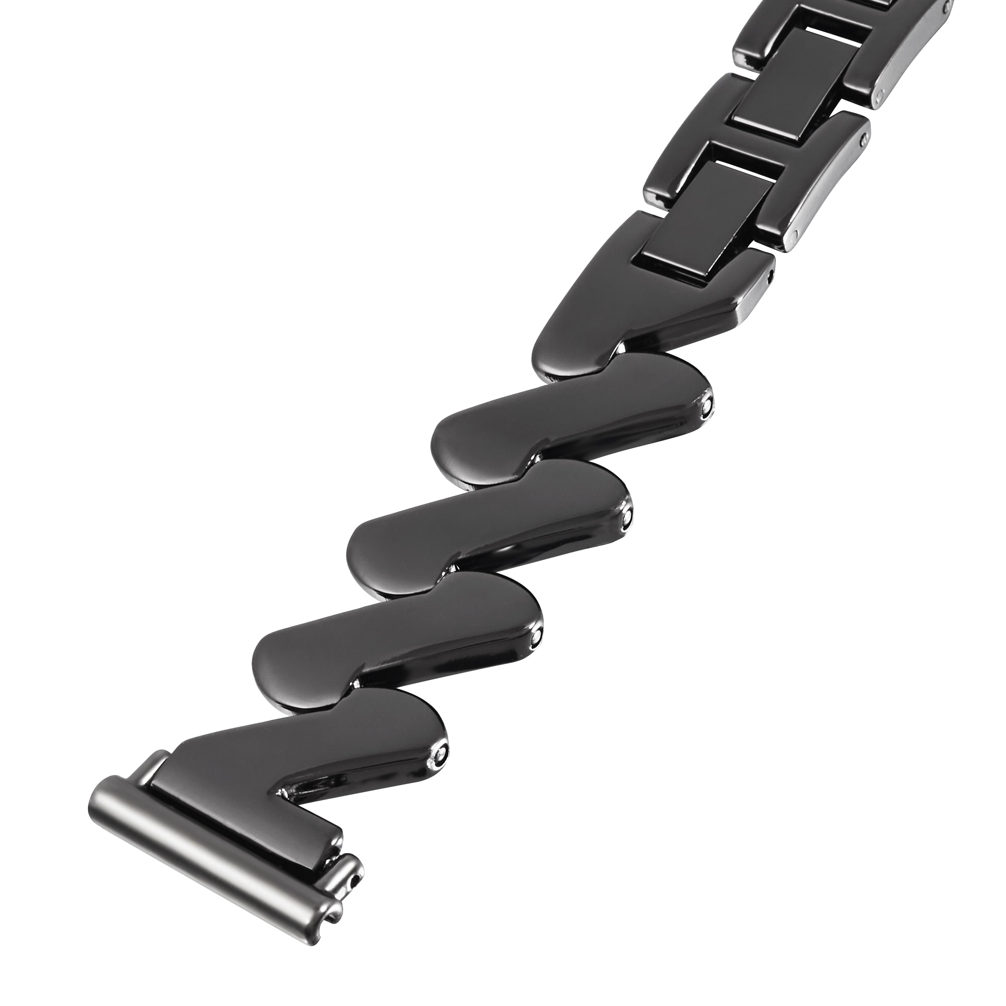 Vågigt Metallarmband Samsung Galaxy Watch 5 Pro 45mm svart