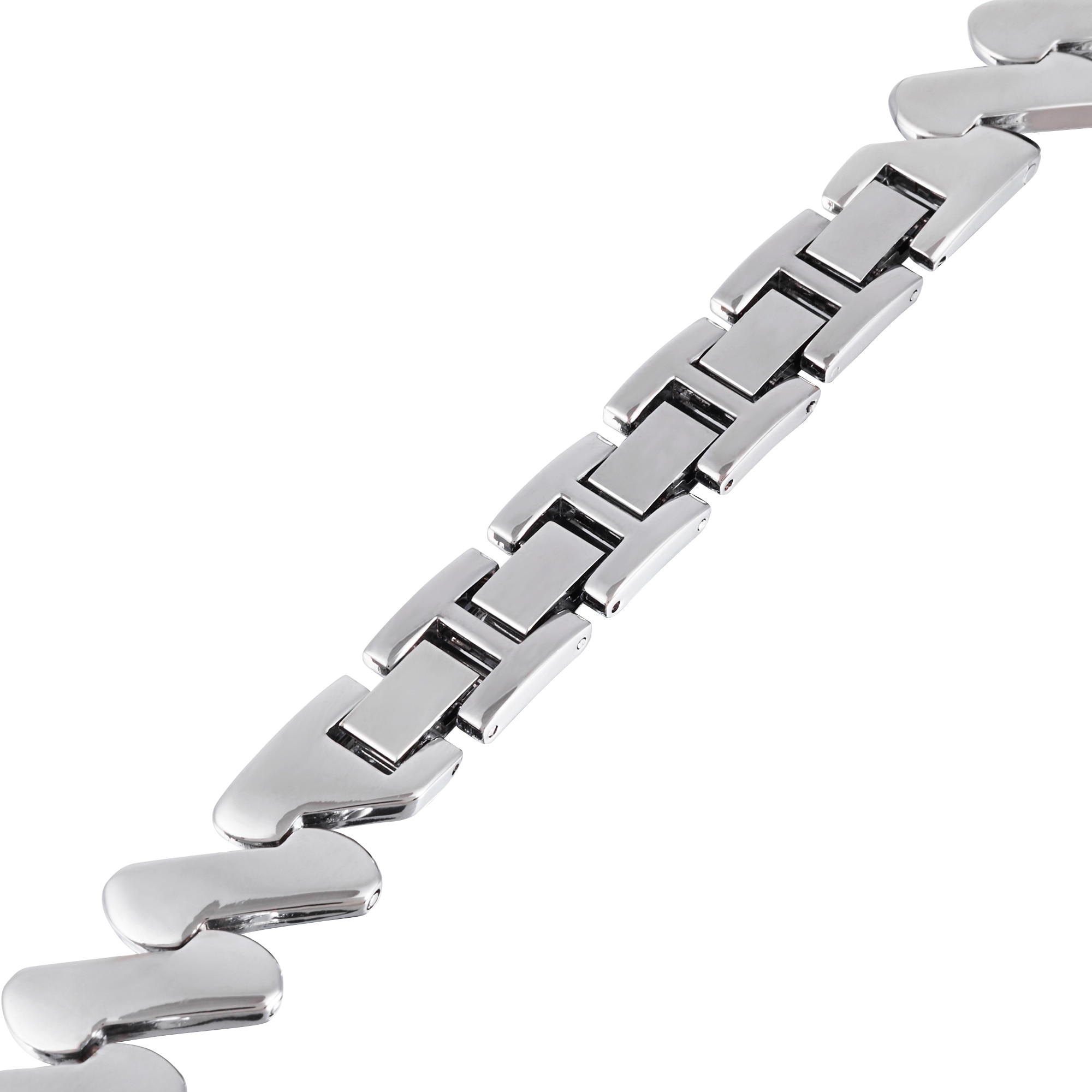 Vågigt Metallarmband Universal 20mm silver