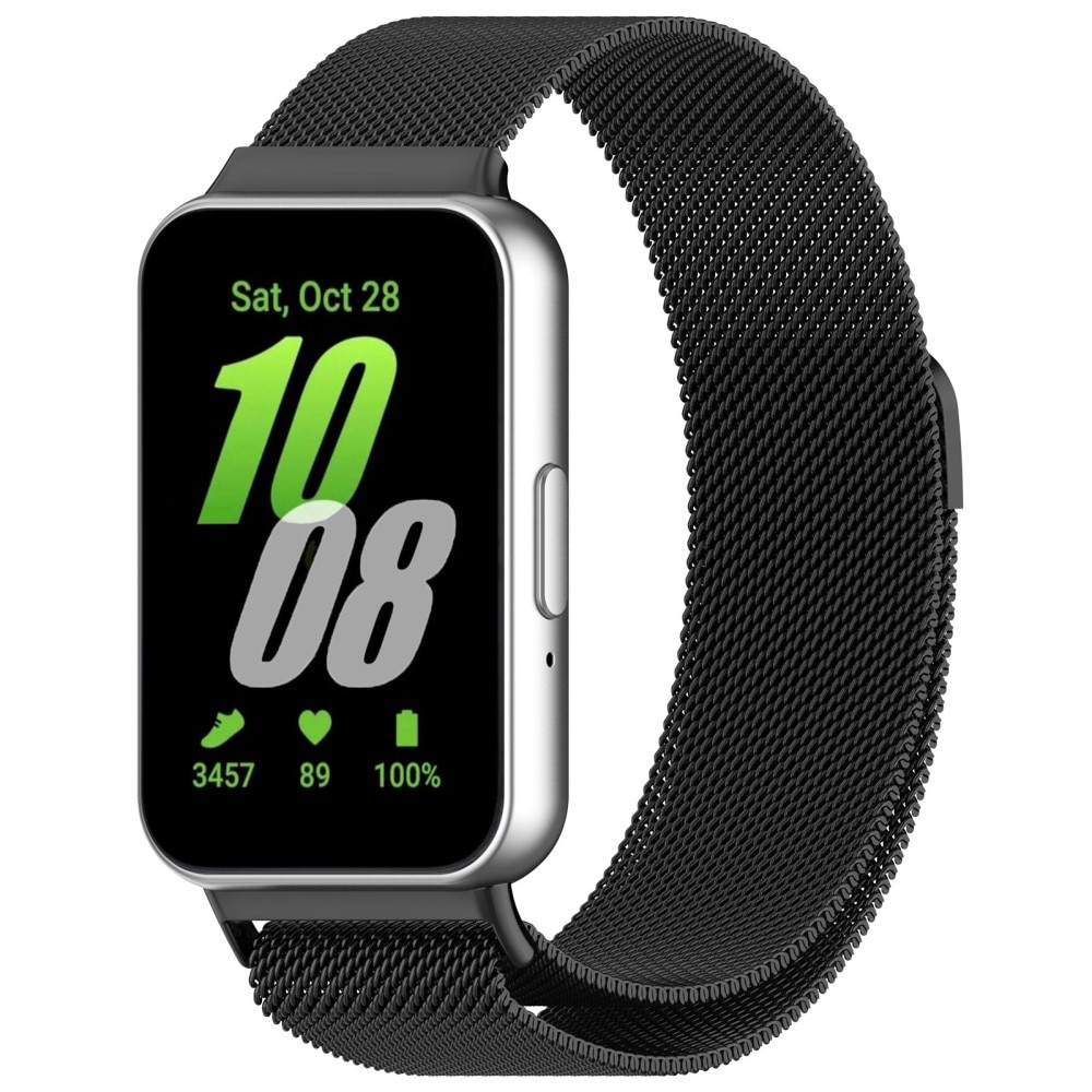 Armband Milanese Samsung Galaxy Fit 3 Svart