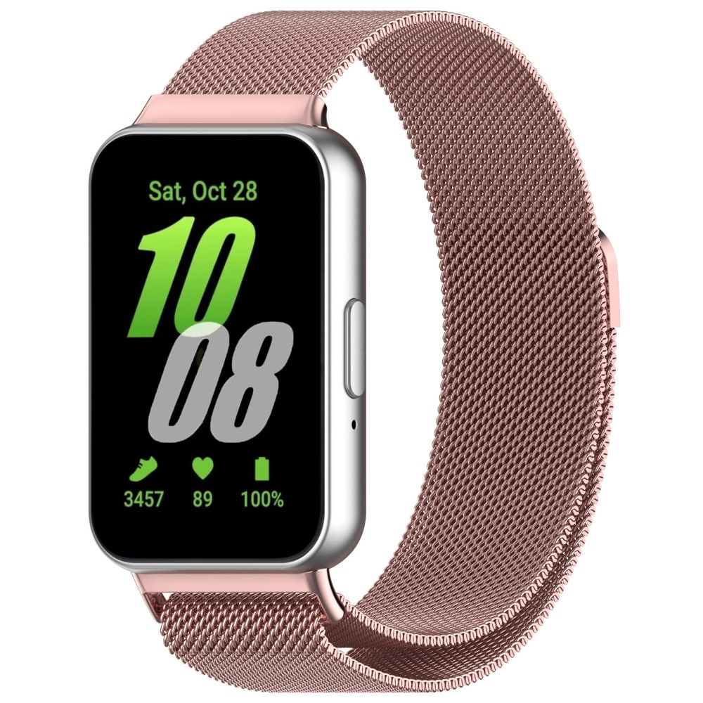 Armband Milanese Samsung Galaxy Fit 3 rosa guld