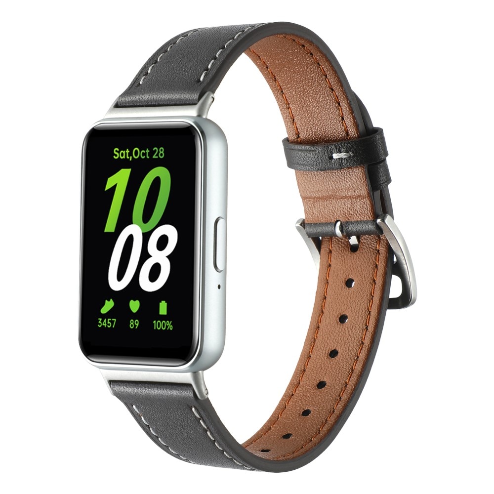 Läderarmband Samsung Galaxy Fit 3 svart