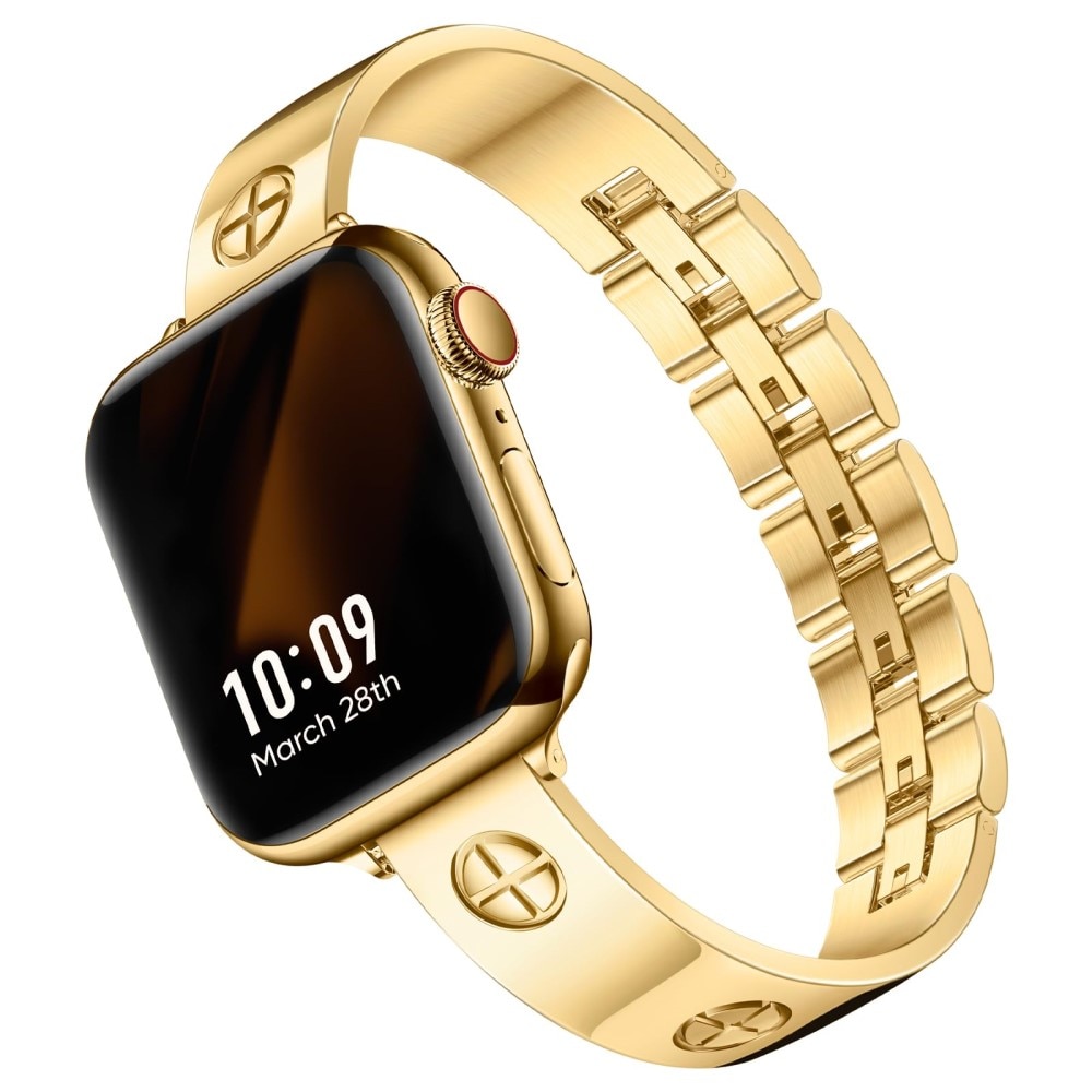 Bangle Cross Bracelet Apple Watch 41mm Series 7 guld