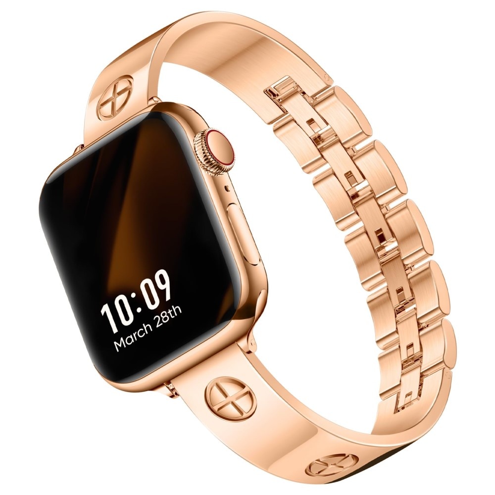 Bangle Cross Bracelet Apple Watch 41mm Series 9 roséguld