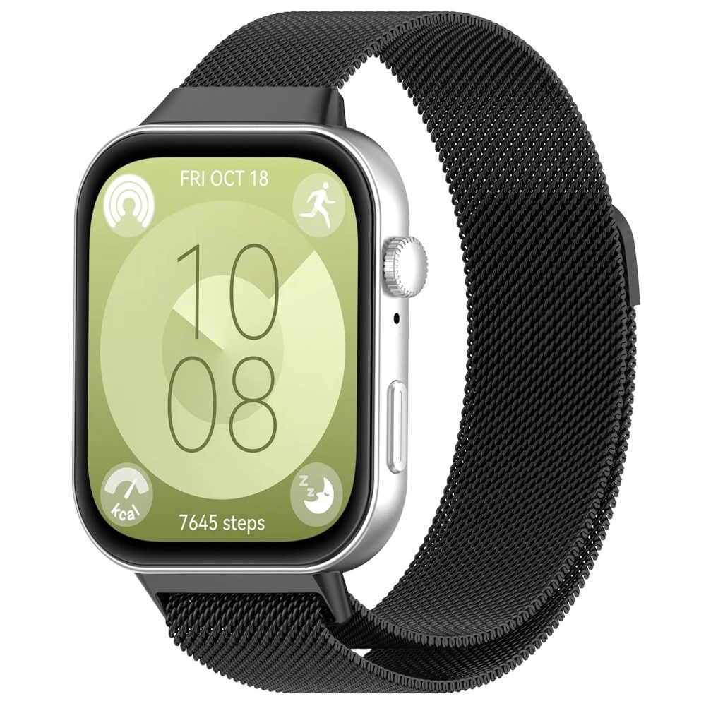 Armband Milanese Huawei Watch Fit 4 Pro Svart