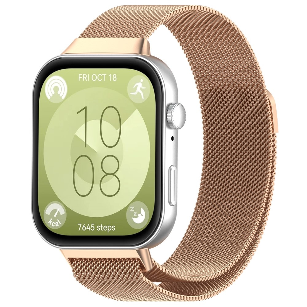 Armband Milanese Huawei Watch Fit 4 Pro Roséguld