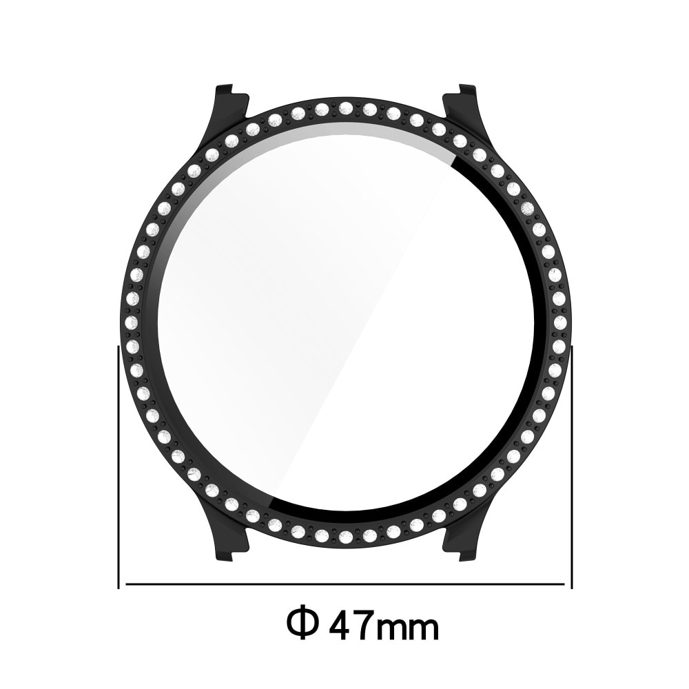 Full Cover Case Rhinestone Samsung Galaxy Watch 7 40mm Genomskinlig