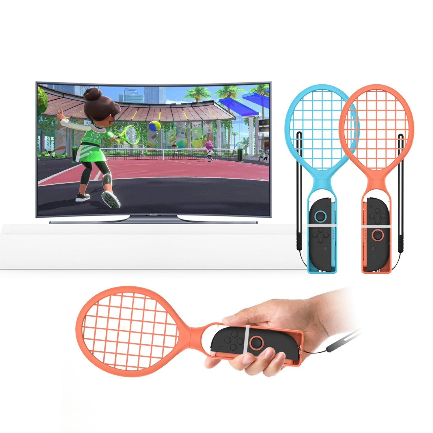 Rackets till Joy-Con Nintendo Switch 2 Blå/Röd