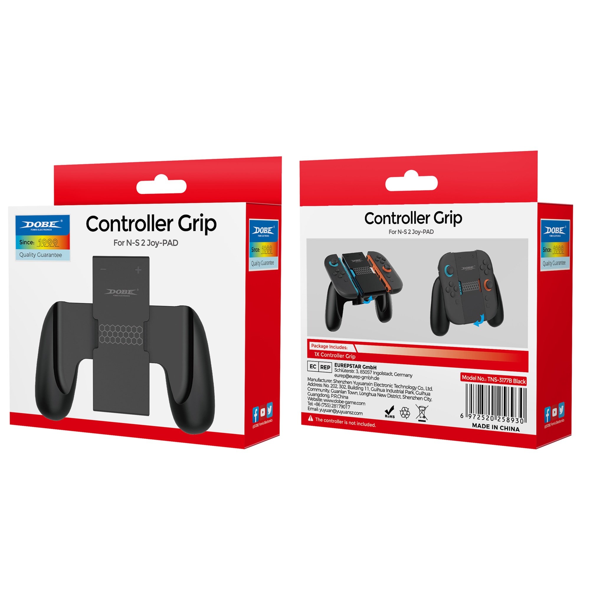 Handkontroll för Nintendo Switch 2 Joy-Con Svart