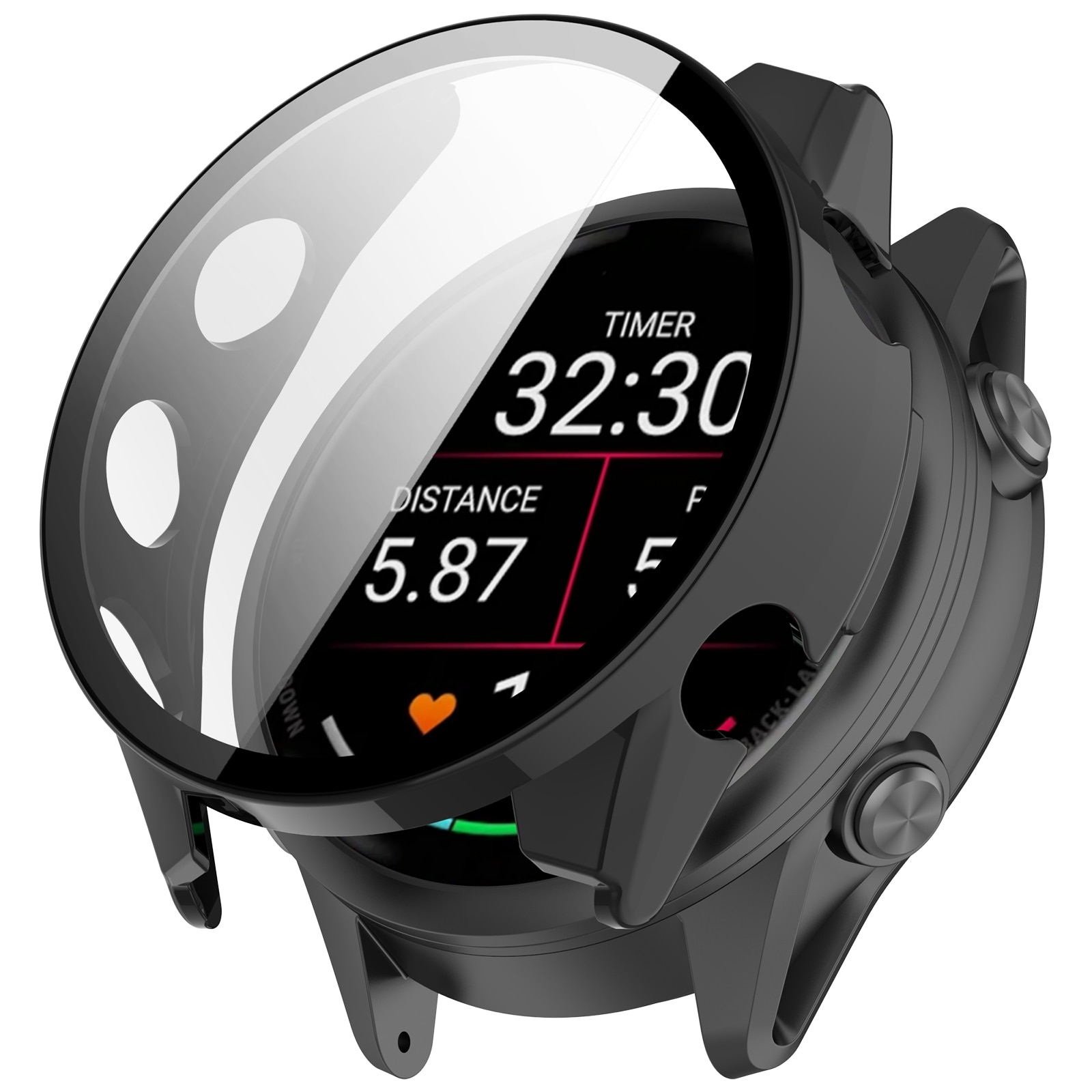Full Cover Case Garmin Forerunner 970 Svart