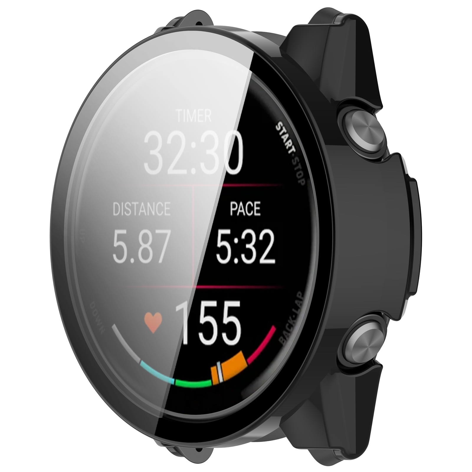 Full Cover Case Garmin Forerunner 970 Svart