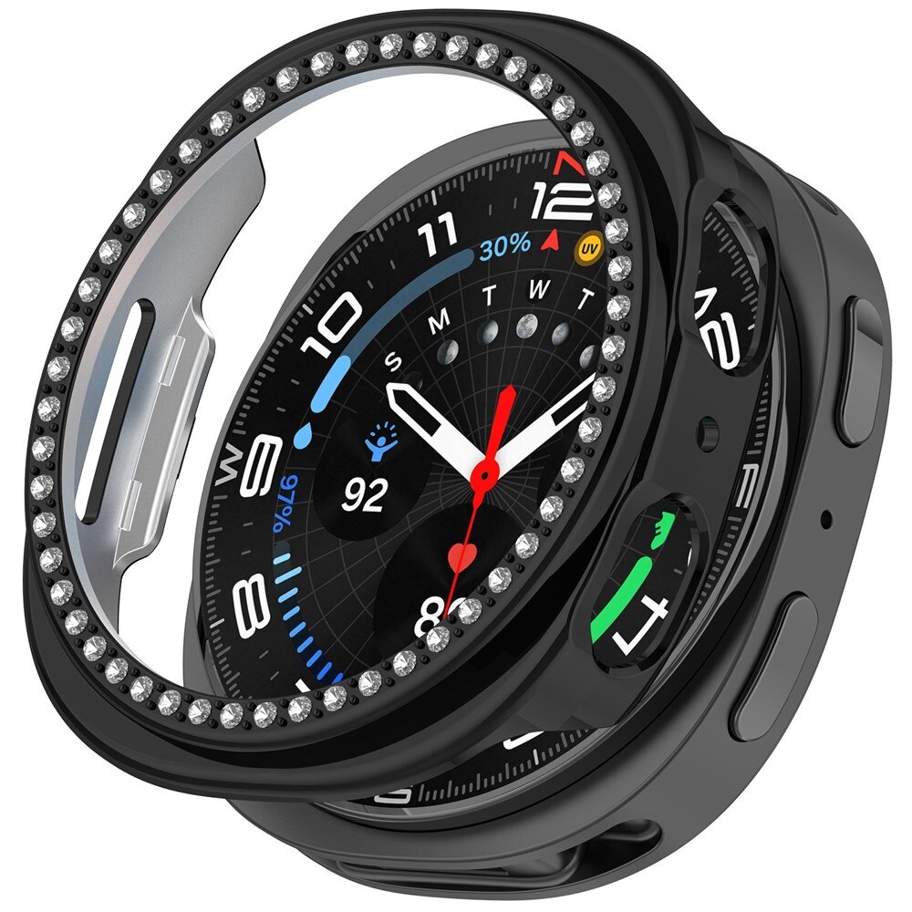 Rhinestone Skal Samsung Galaxy Watch 8 40mm Svart