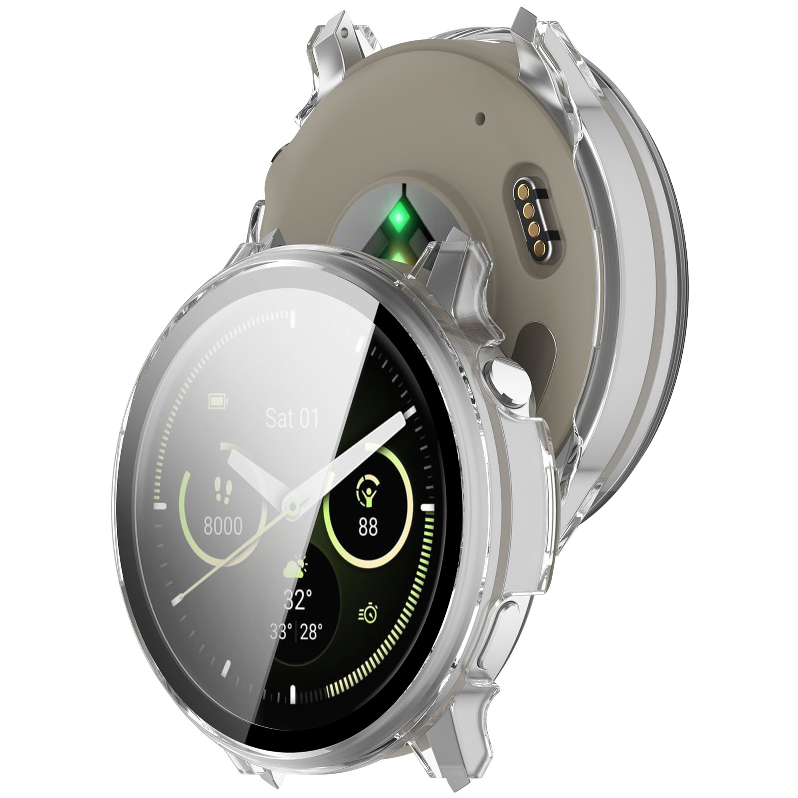 Full Cover Case Garmin Venu 4 41mm Genomskinlig
