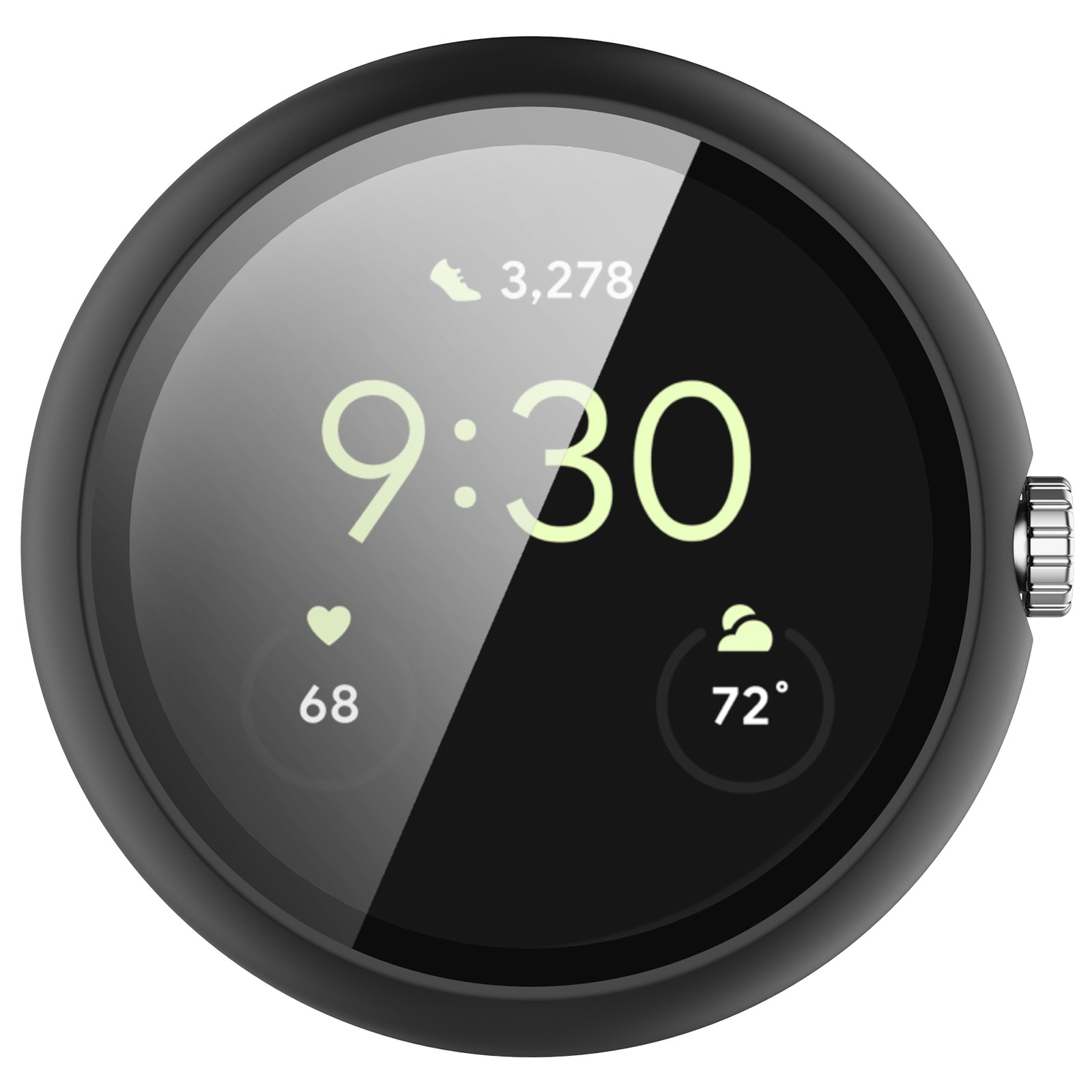 Full Cover Case Google Pixel Watch 4 45mm Svart