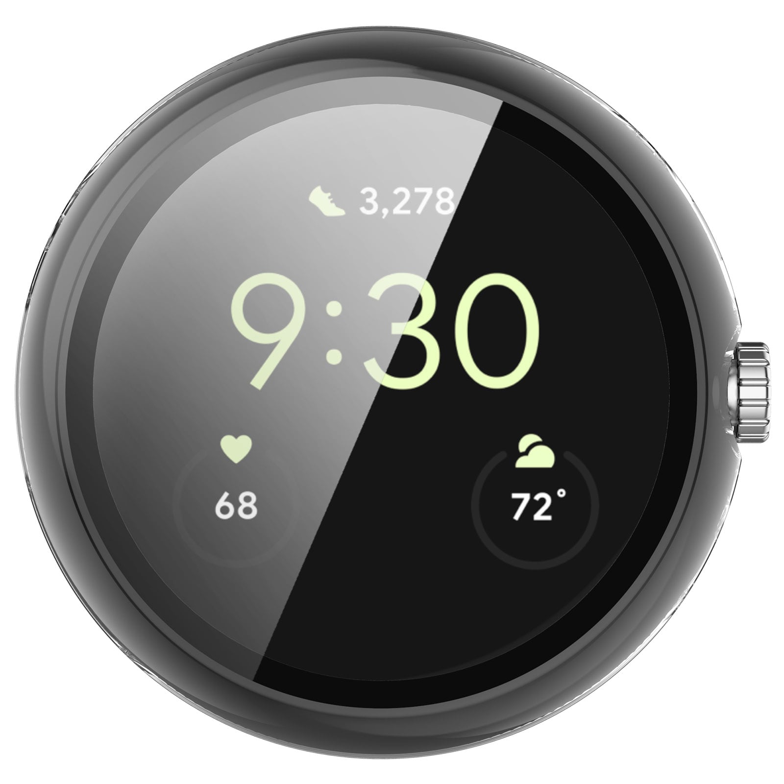 Full Cover Case Google Pixel Watch 4 45mm Genomskinlig